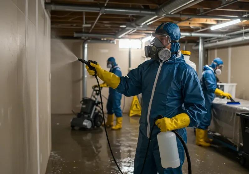 Basement Sanitization and Antimicrobial Treatment process in Cyril, OK